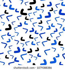 Light BLUE vector seamless  background with lamp shapes. A vague circumflex abstract illustration with gradient. The best blurred design for your business.