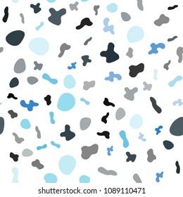 Light BLUE vector seamless background with lamp shapes. A completely new color illustration in marble style. The template for cell phone backgrounds.
