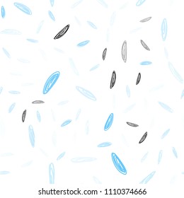 Light BLUE vector seamless background with bubbles. Blurred decorative design in abstract style with bubbles. Pattern can be used for beautiful websites.