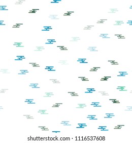 Light BLUE vector seamless background with rounded line shapes. Shining colored illustration with narrow lines. The pattern can be used for websites.