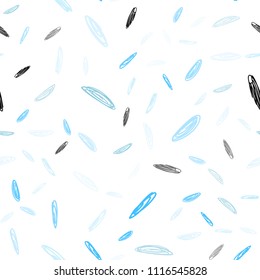 Light BLUE vector seamless background with bubbles. Modern abstract illustration with colorful water drops. Beautiful design for your business advert.