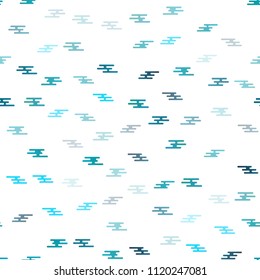 Light BLUE vector seamless background with straight lines. Lines on blurred abstract background with gradient. Best design for your ad, poster, banner.