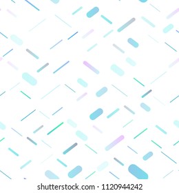 Light BLUE vector seamless background with straight lines. Lines on blurred abstract background with gradient. The pattern can be used as ads, poster, banner for commercial.
