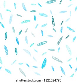 Light BLUE vector seamless background with bubbles. Abstract illustration with colored bubbles in nature style. Pattern can be used for futuristic ad, booklets.