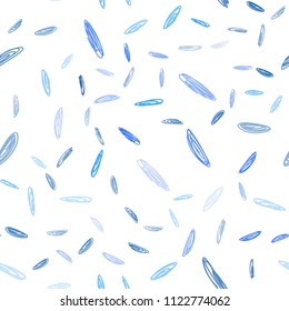 Light BLUE vector seamless background with bubbles. Blurred bubbles on abstract background with colorful gradient. Completely new template for your brand book.