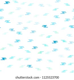 Light BLUE vector seamless background with straight lines. Decorative shining illustration with lines on abstract template. The pattern can be used as ads, poster, banner for commercial.