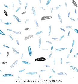 Light BLUE vector seamless background with bubbles. Modern abstract illustration with colorful water drops. Pattern can be used for beautiful websites.