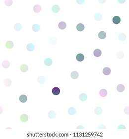 Light BLUE vector seamless background with bubbles. Modern abstract illustration with colorful water drops. The pattern can be used for aqua ad, booklets.