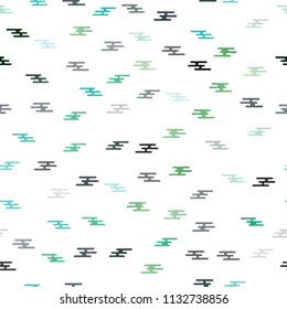 Light BLUE vector seamless background with straight lines. Modern geometrical abstract illustration with staves. Best design for your ad, poster, banner.