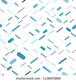 Light BLUE vector seamless background with straight lines. Glitter abstract illustration with colored sticks. Smart design for your business advert.