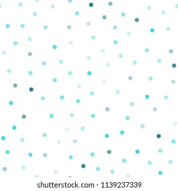 Light BLUE vector seamless background with bubbles. Beautiful colored illustration with blurred circles in nature style. Completely new template for your brand book.