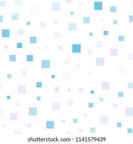 Light BLUE vector seamless background with rectangles. Glitter abstract illustration with rectangular shapes. Smart design for your business advert.