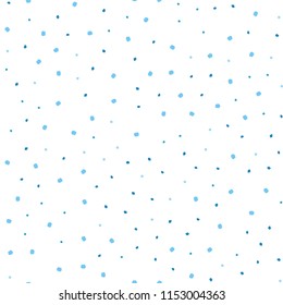 Light BLUE vector seamless background with bubbles. Glitter abstract illustration with blurred drops of rain. Pattern for design of fabric, wallpapers.