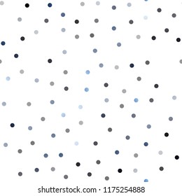 Light BLUE vector seamless background with bubbles. Illustration with set of shining colorful abstract circles. New design for ad, poster, banner of your website.