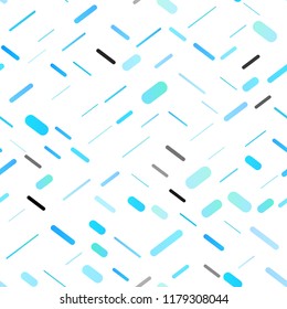 Light BLUE vector seamless background with straight lines. Blurred decorative design in simple style with lines. The pattern can be used as ads, poster, banner for commercial.