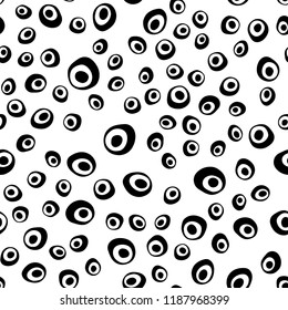 Light BLUE vector seamless background with bubbles. Illustration with set of shining colorful abstract circles. Template for business cards, websites.
