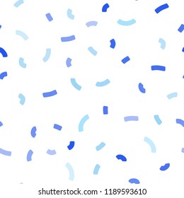 Light BLUE vector seamless background with bent ribbons. A completely new color illustration in marble style. Marble design for your web site.