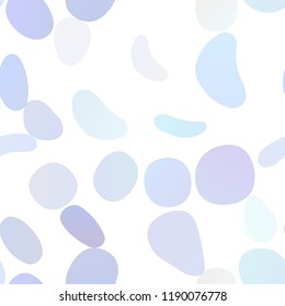 Light BLUE vector seamless background with bubbles. Abstract illustration with colored bubbles in nature style. Template for business cards, websites.