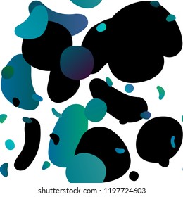 Light BLUE vector seamless background with bubbles. Illustration with set of shining colorful abstract circles. Pattern for design of window blinds, curtains.