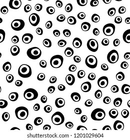 Light BLUE vector seamless background with bubbles. Abstract illustration with colored bubbles in nature style. Template for business cards, websites.