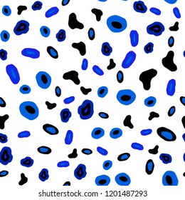 Light BLUE vector seamless background with bubbles. Modern abstract illustration with colorful water drops. Design for textile, fabric, wallpapers.