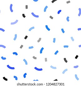 Light BLUE vector seamless background with curved circles. Brand new colored illustration in marble style with gradient. Pattern for your business design.