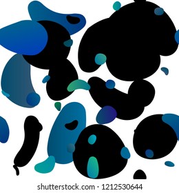 Light BLUE vector seamless background with bubbles. Illustration with set of shining colorful abstract circles. Trendy design for wallpaper, fabric makers.