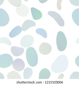 Light BLUE vector seamless background with bubbles. Modern abstract illustration with colorful water drops. Pattern for design of fabric, wallpapers.