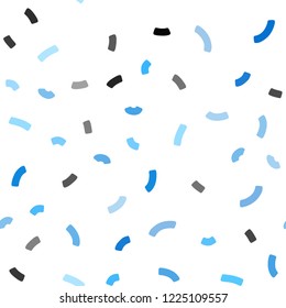 Light BLUE vector seamless background with bent lines. Colorful abstract illustration with gradient lines. A completely new template for your business design.