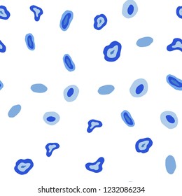 Light BLUE vector seamless background with bubbles. Blurred bubbles on abstract background with colorful gradient. Trendy design for wallpaper, fabric makers.