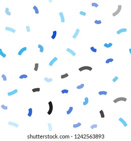 Light BLUE vector seamless background with liquid shapes. A sample with blurred bubble shapes. New composition for your brand book.