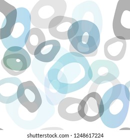 Light BLUE vector seamless background with bubbles. Modern abstract illustration with colorful water drops. Template for business cards, websites.