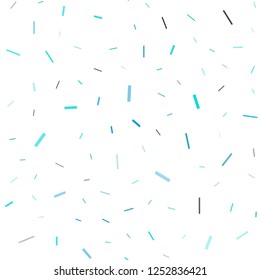 Light BLUE vector seamless background with straight lines. Modern geometrical abstract illustration with staves. Smart design for your business advert.