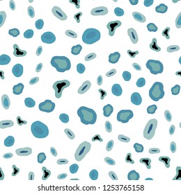 Light BLUE vector seamless background with bubbles. Blurred decorative design in abstract style with bubbles. Design for textile, fabric, wallpapers.