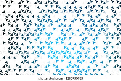 Light BLUE vector seamless background with triangles. Beautiful illustration with triangles in nature style. Design for textile, fabric, wallpapers.