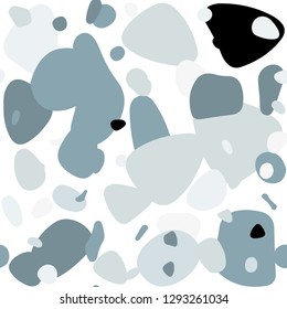 Light BLUE vector seamless background with bubbles. Abstract illustration with colored bubbles in nature style. Design for wallpaper, fabric makers.