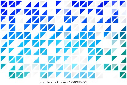 Light BLUE vector seamless background with triangles. Modern abstract illustration with colorful triangles. Trendy design for wallpaper, fabric makers.