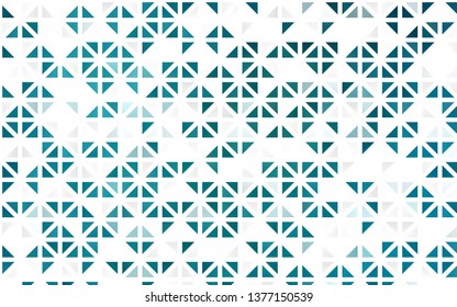 Light BLUE vector seamless background with triangles. Glitter abstract illustration with triangular shapes. Pattern for design of fabric, wallpapers.