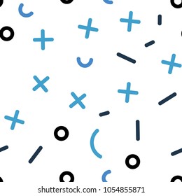 Light BLUE vector seamless cover with abstract shapes. Trendy seamless illustration with abstract lines. Template for business cards, websites.