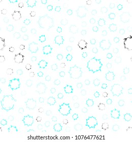 Light BLUE vector seamless  cover with spots. Blurred bubbles on abstract background with colorful gradient. New design for ad, poster, banner of your website.