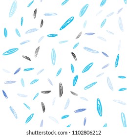 Light BLUE vector seamless cover with spots. Abstract illustration with colored bubbles in nature style. Completely new template for your brand book.