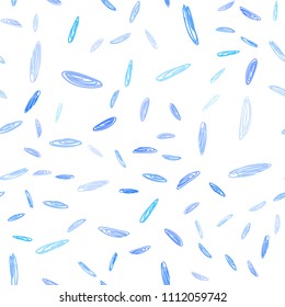 Light BLUE vector seamless cover with spots. Illustration with set of shining colorful abstract circles. Pattern can be used as texture of wallpapers.