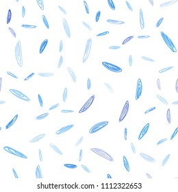 Light BLUE vector seamless cover with spots. Modern abstract illustration with colorful water drops. Completely new template for your brand book.