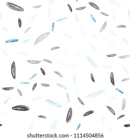 Light BLUE vector seamless cover with spots. Glitter abstract illustration with blurred drops of rain. Pattern can be used for ads, leaflets.