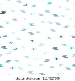 Light BLUE vector seamless cover with long lines. Shining colored illustration with narrow lines. The pattern can be used for websites.