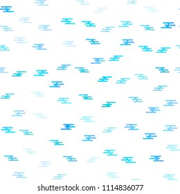Light BLUE vector seamless cover with long lines. Glitter abstract illustration with colored sticks. Best design for your ad, poster, banner.