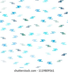 Light BLUE vector seamless cover with long lines. Decorative shining illustration with lines on abstract template. The pattern can be used as ads, poster, banner for commercial.