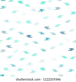 Light BLUE vector seamless cover with long lines. Glitter abstract illustration with colored sticks. Smart design for your business advert.
