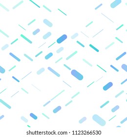 Light BLUE vector seamless cover with long lines. Decorative shining illustration with lines on abstract template. The template can be used as a background.