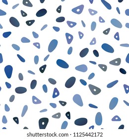 Light BLUE vector seamless cover in polygonal style with circles. Circles, lines on abstract background with colorful gradient. Smart design for your business advert.